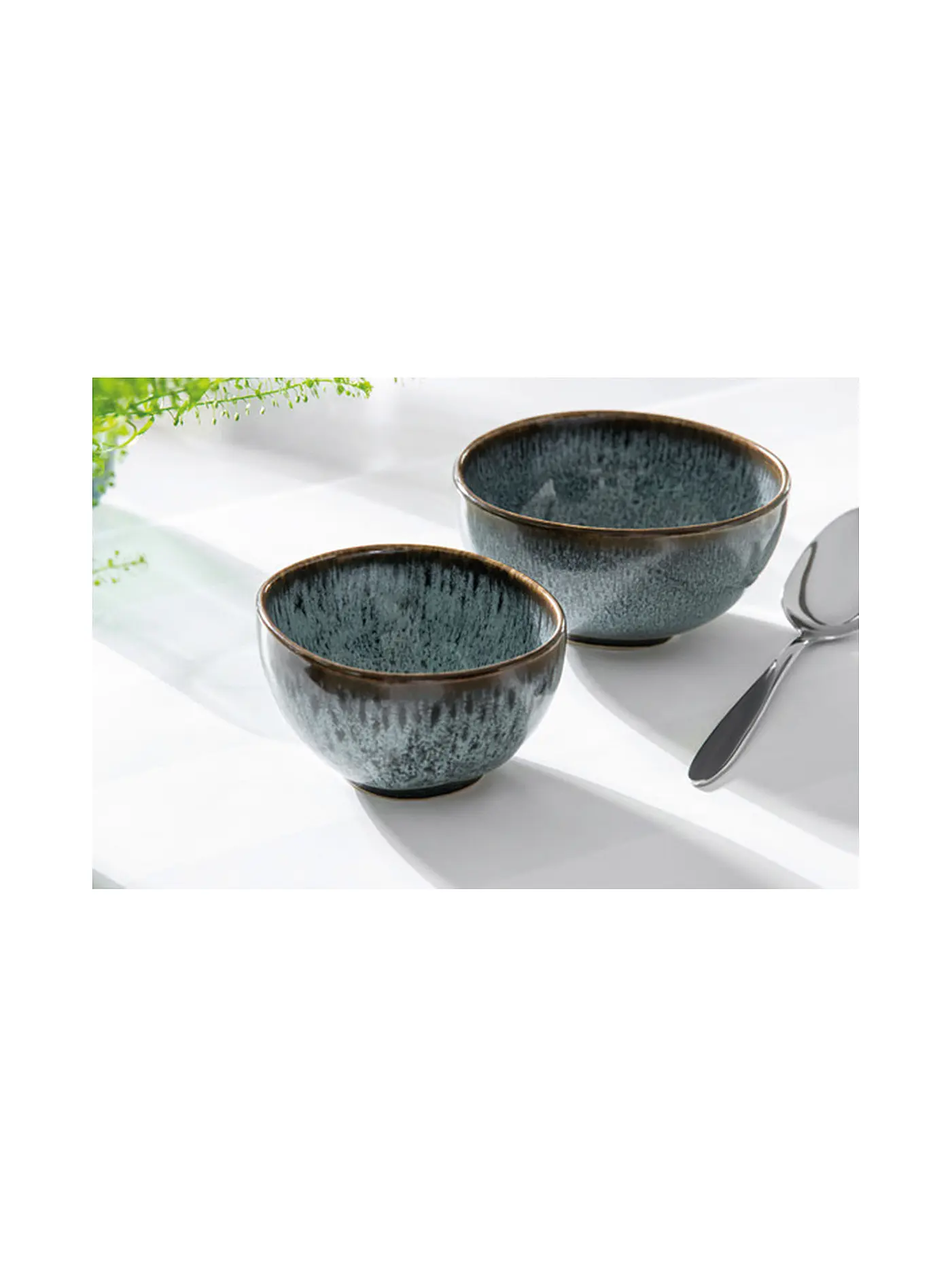 LIKE BY VILLEROY & BOCH | Suppenbol 13x13x6,5cm Lave Gris | hellblau